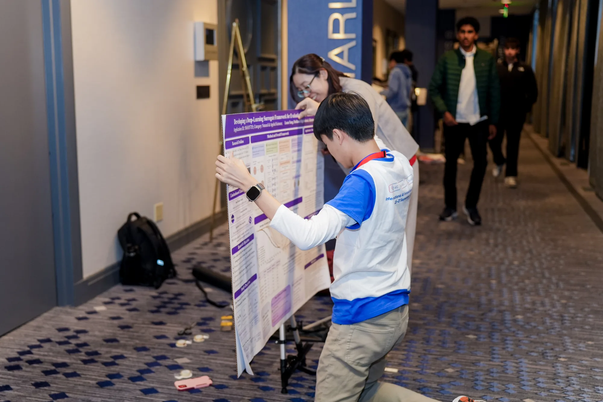 Participants preparing for competition day, photo 2